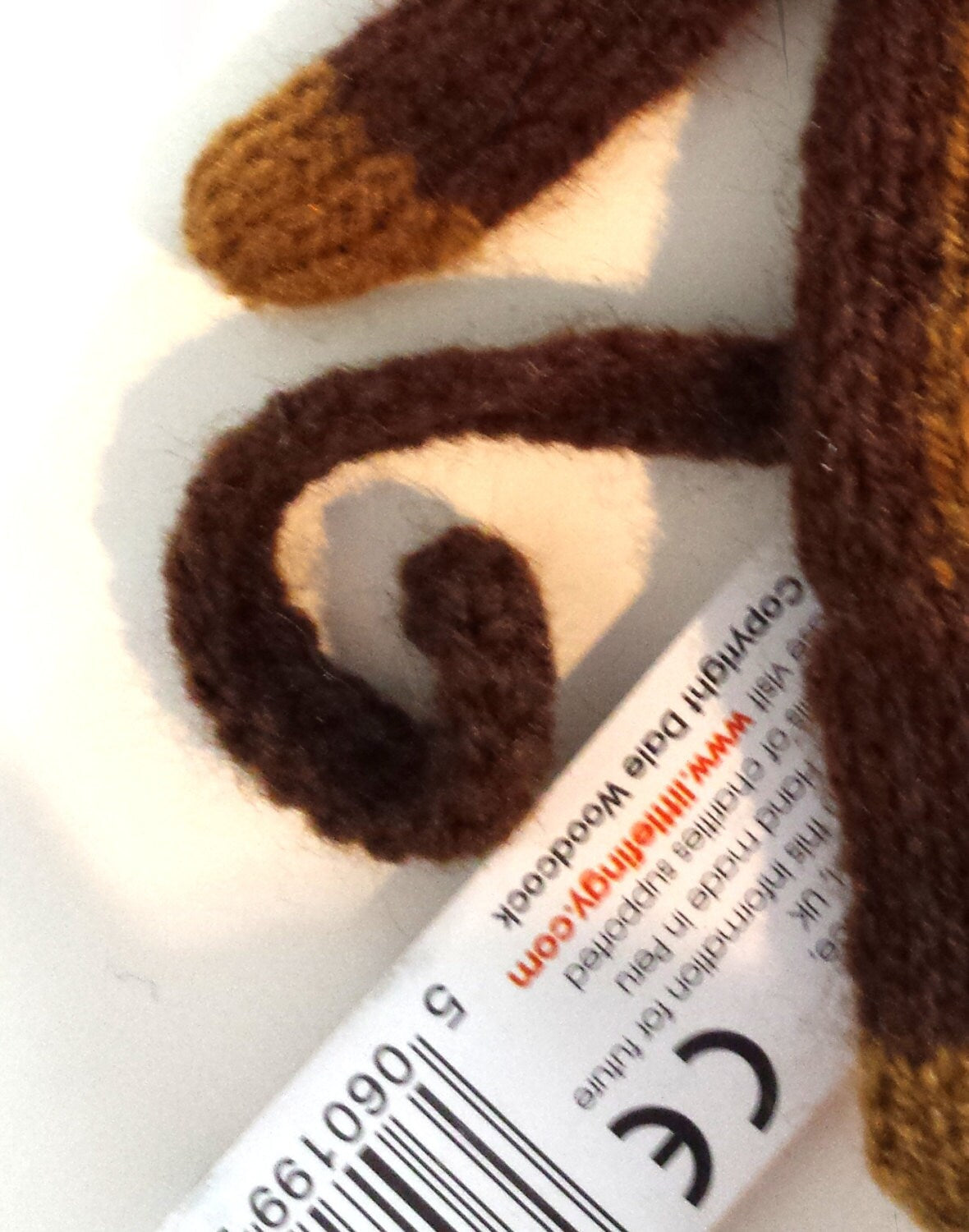 Squirrel Monkey Finger Puppet