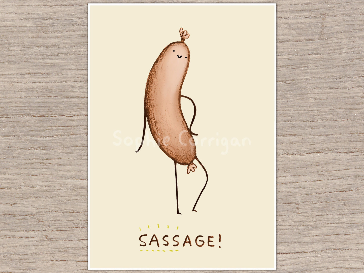 Sassage Sassy Sausage Signed Fine Art Print