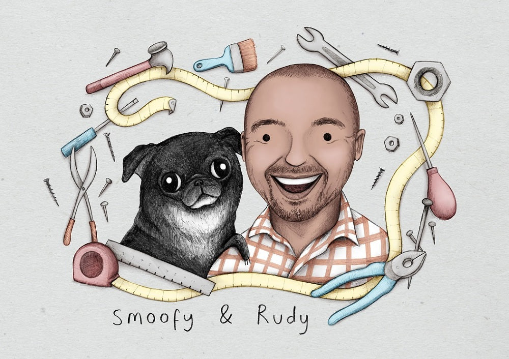 Bespoke Pet Portrait: Custom Color Illustration (Digital)