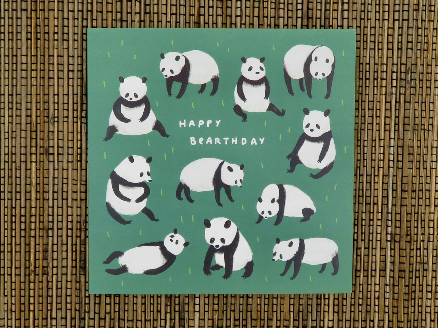 Bearthday Panda Bears Birthday Card