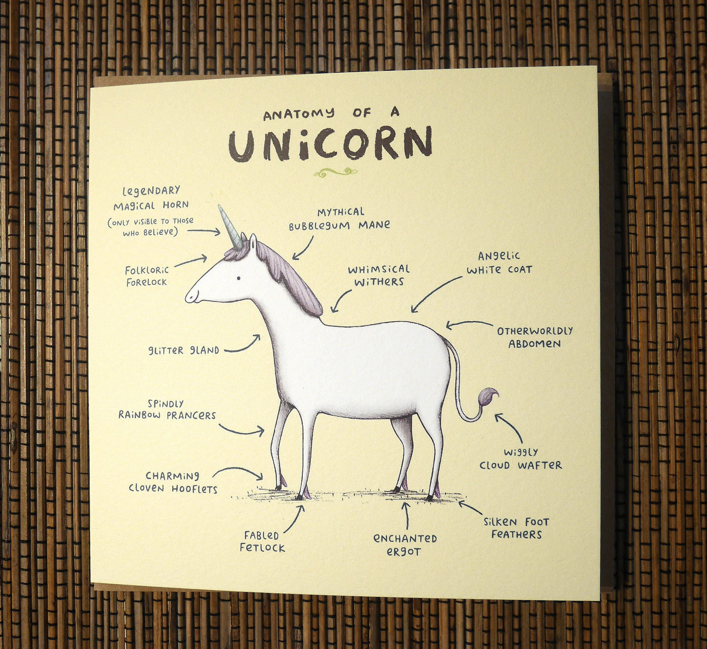 Anatomy Of A Unicorn Card