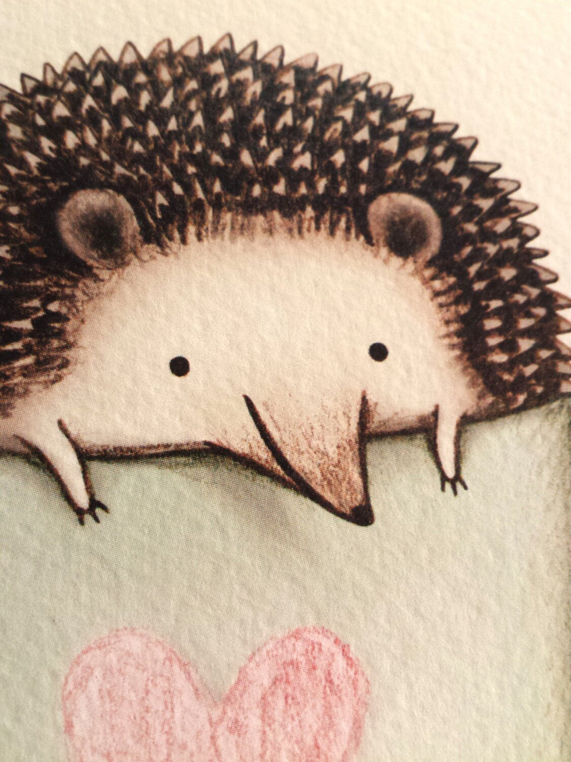 Hedgehog in a Mug Card