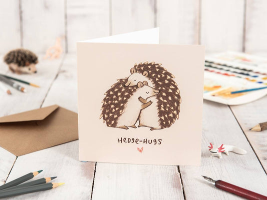Hedge-hugs Card