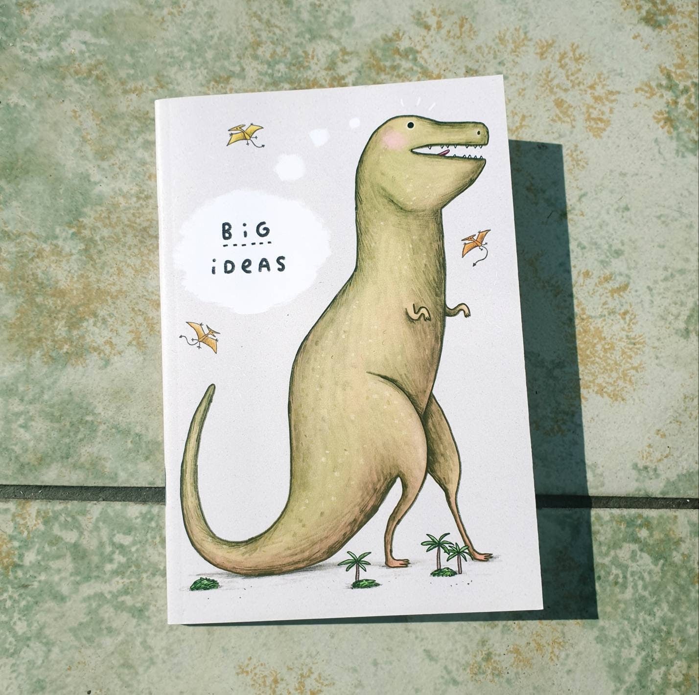 Big Ideas Dinosaur T-Rex A6 Blank Notebook