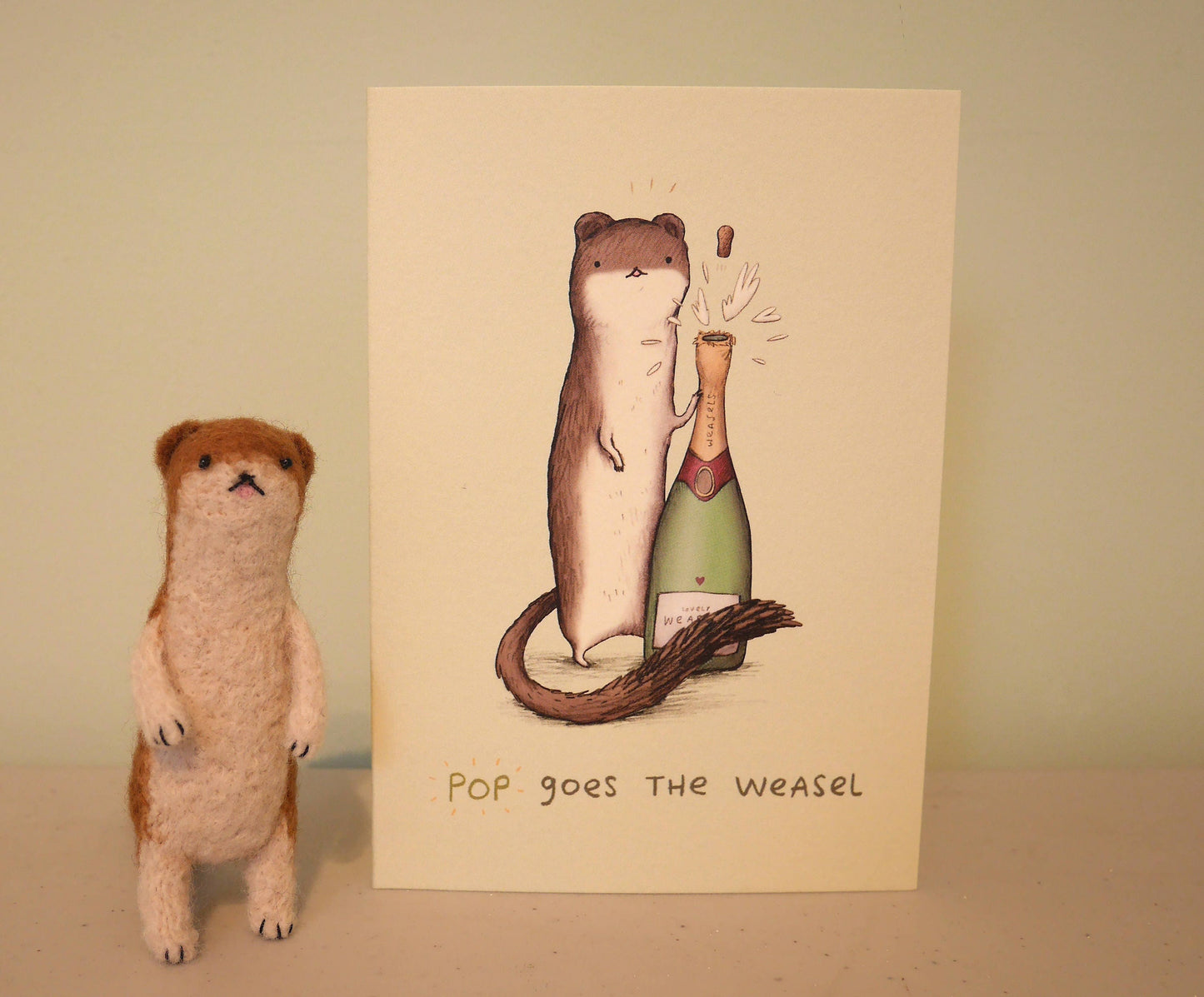 Pop Goes the Weasel Congratulations Card