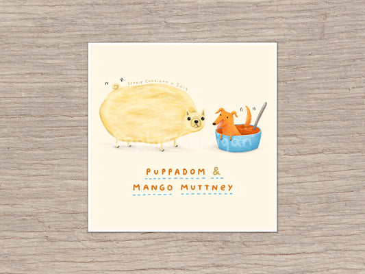 Puppadom & Mango Muttney Signed Art Print
