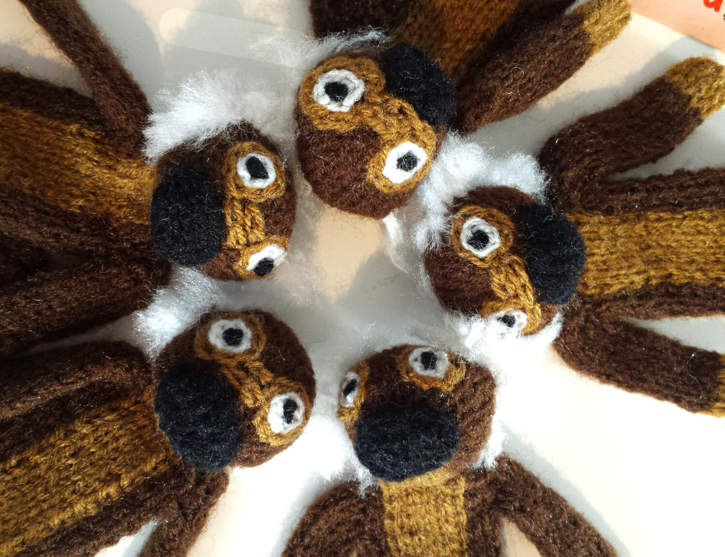 Squirrel Monkey Finger Puppet