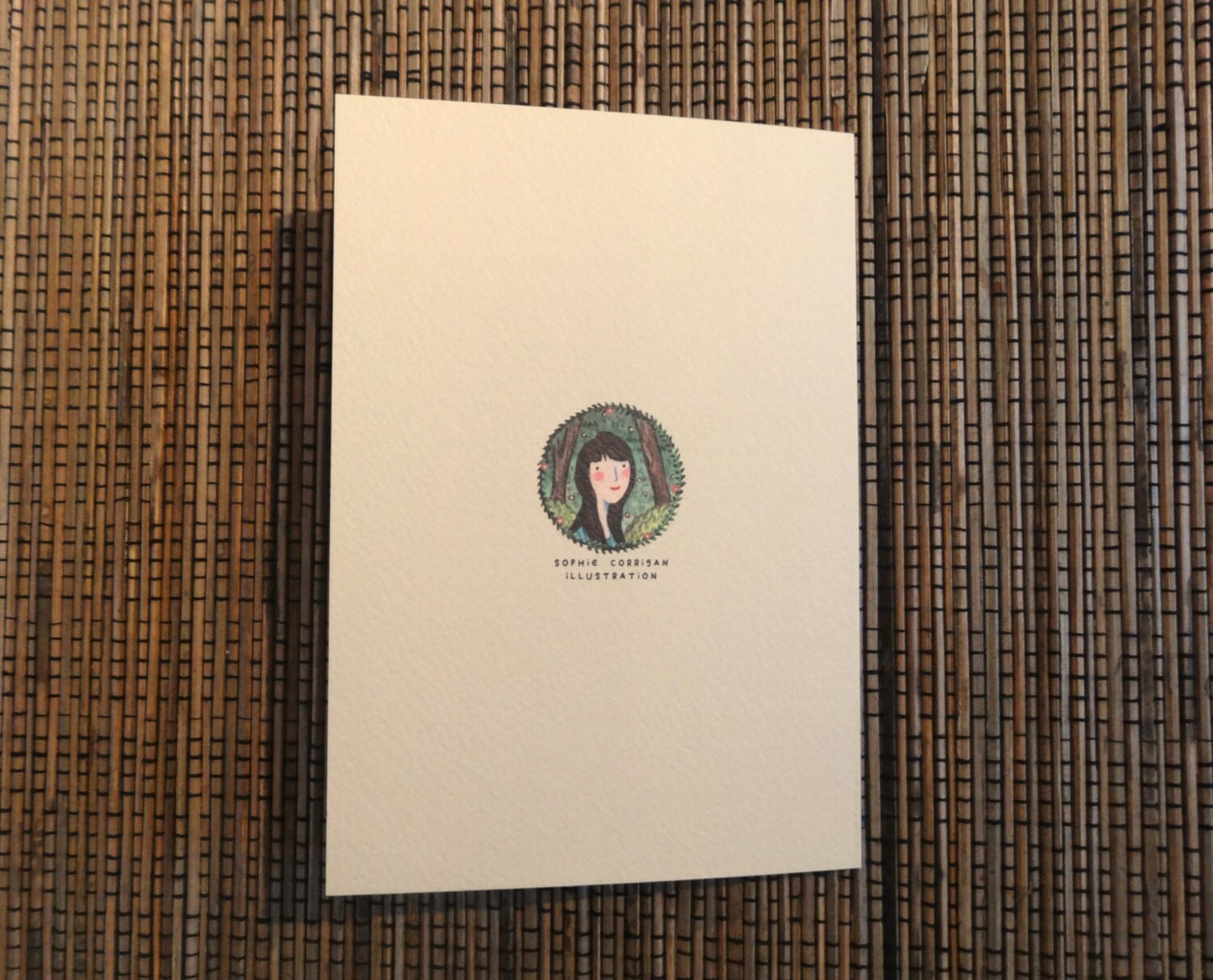 Dognut Card: Dog Donut Original Illustration, A6 Gesso Card