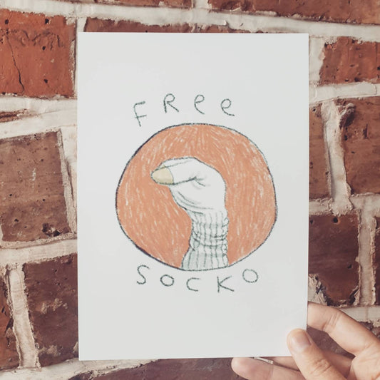 Free Socko Bo Burnham Inspired Signed Fine Art Print