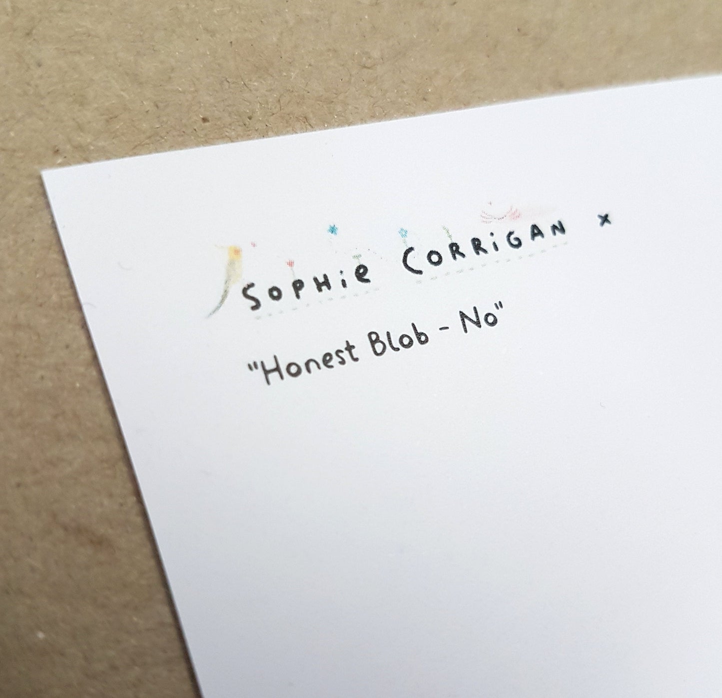 Honest Blob - No Postcard