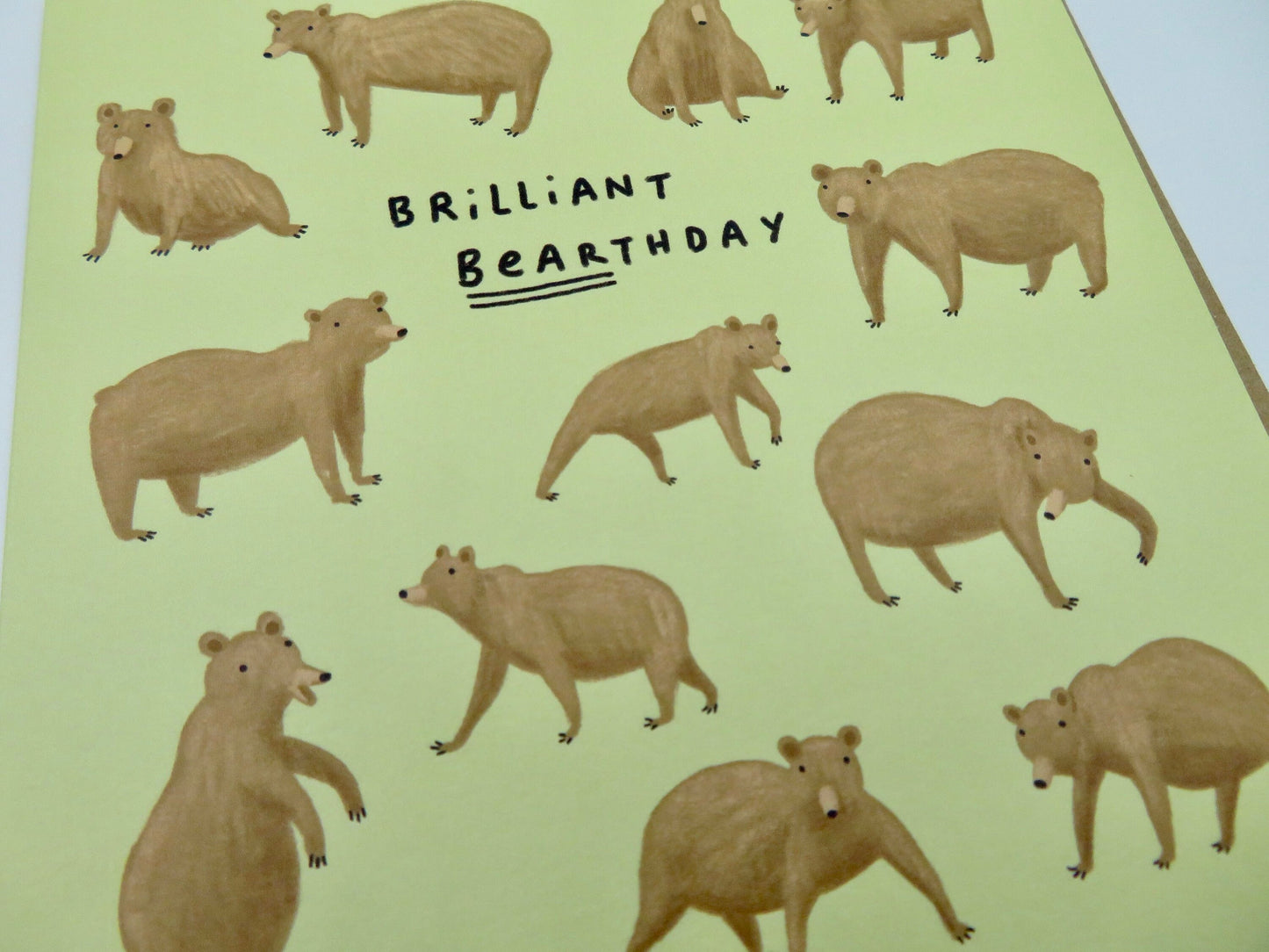 Brilliant Bearthday Funny Grizzly Bear Birthday Card