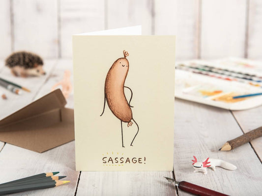 Sassage Sassy Sausage Card