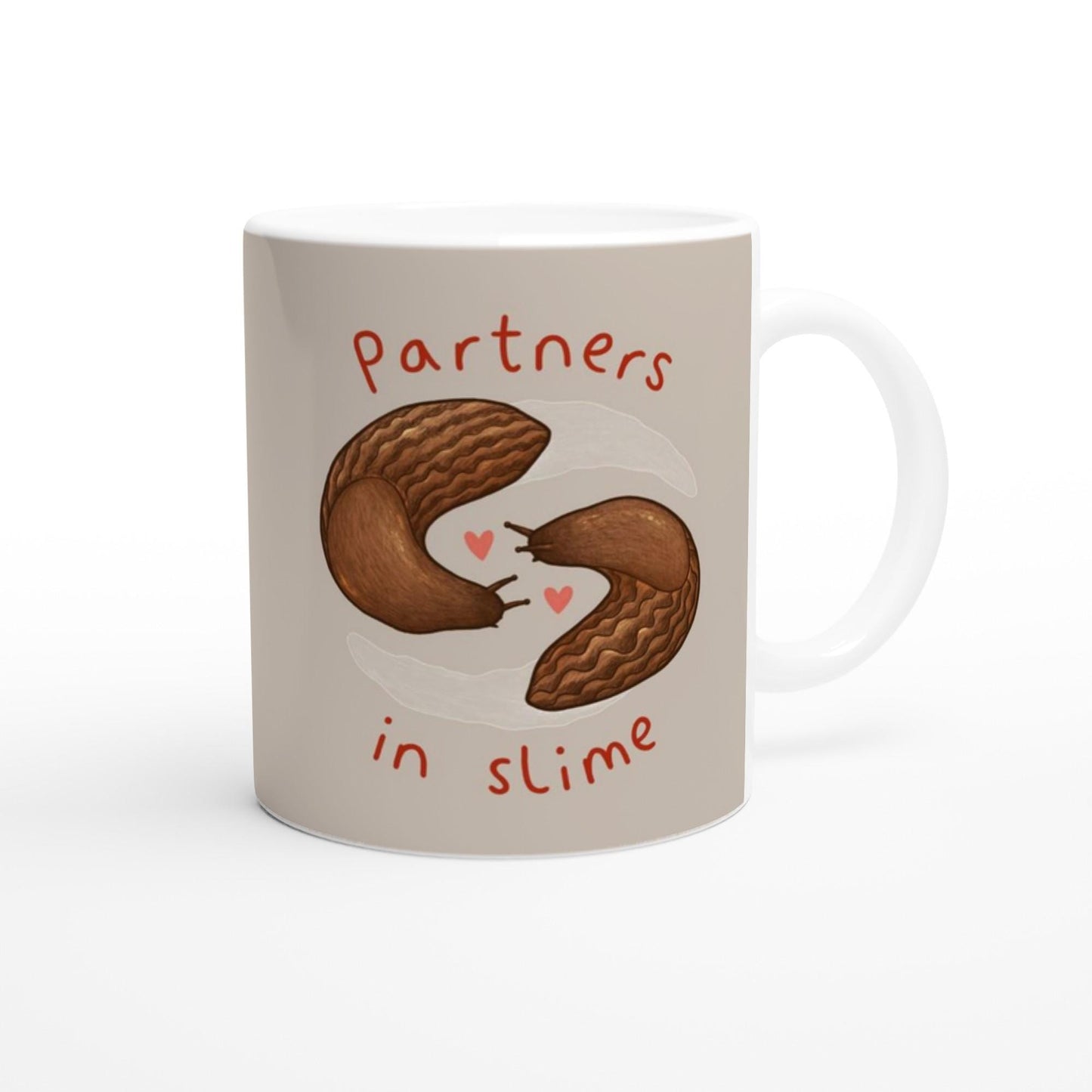 Slugs in Love Mug – Partners in Slime Valentines Gardener Gift, 11oz Ceramic