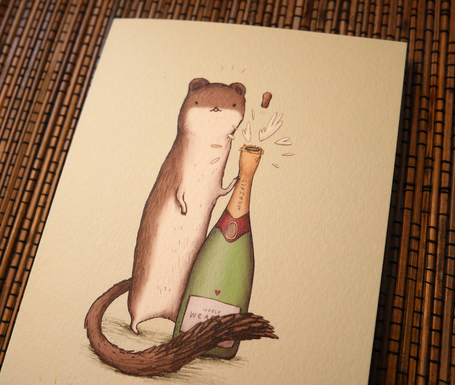 Pop Goes the Weasel Congratulations Card