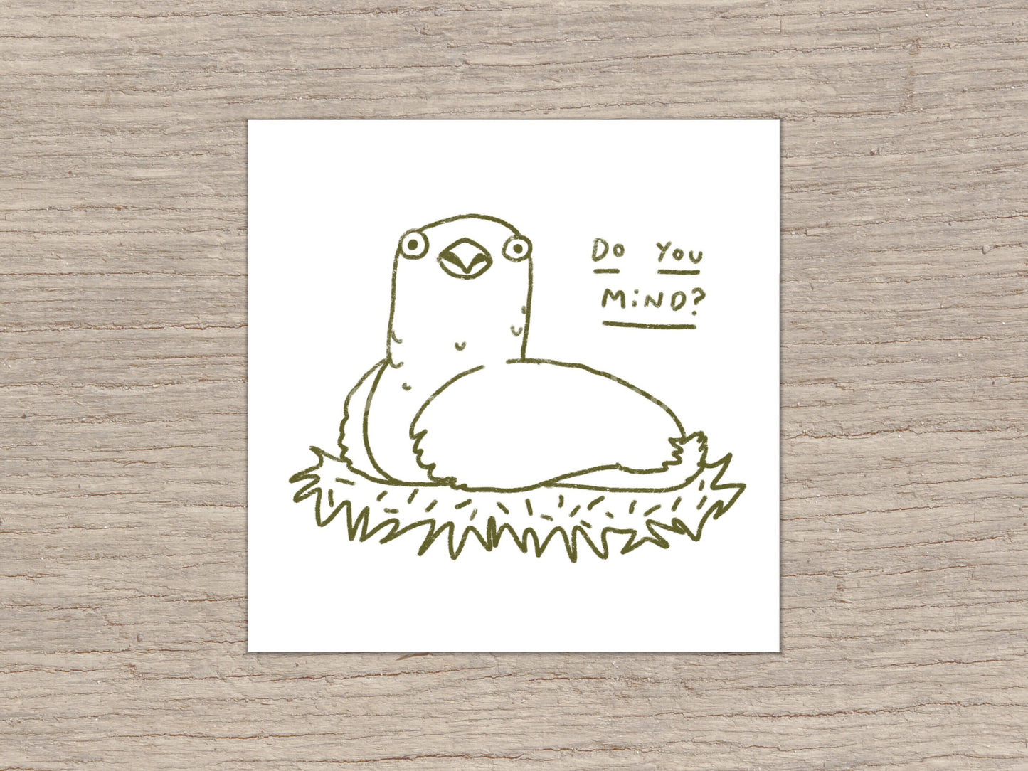 Outraged Bird Signed Art Print