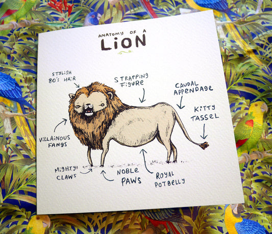 Anatomy Of A Lion Card