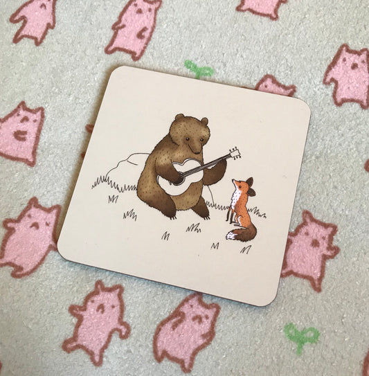 Bear & Fox Coaster