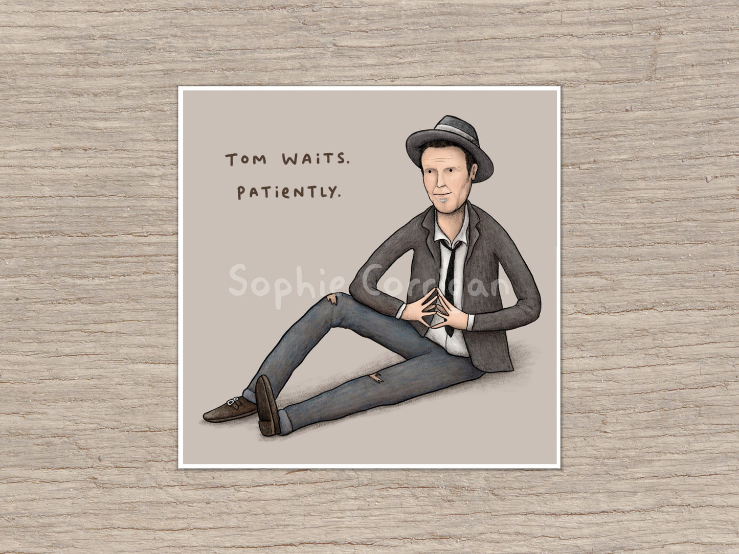Tom Waits Patiently Signed Art Print