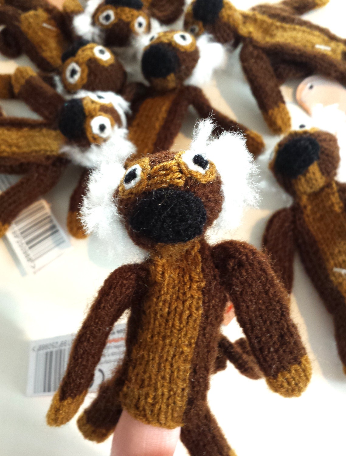 Squirrel Monkey Finger Puppet