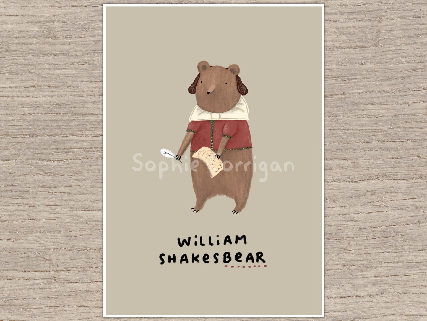 William Shakesbear Signed Art Print