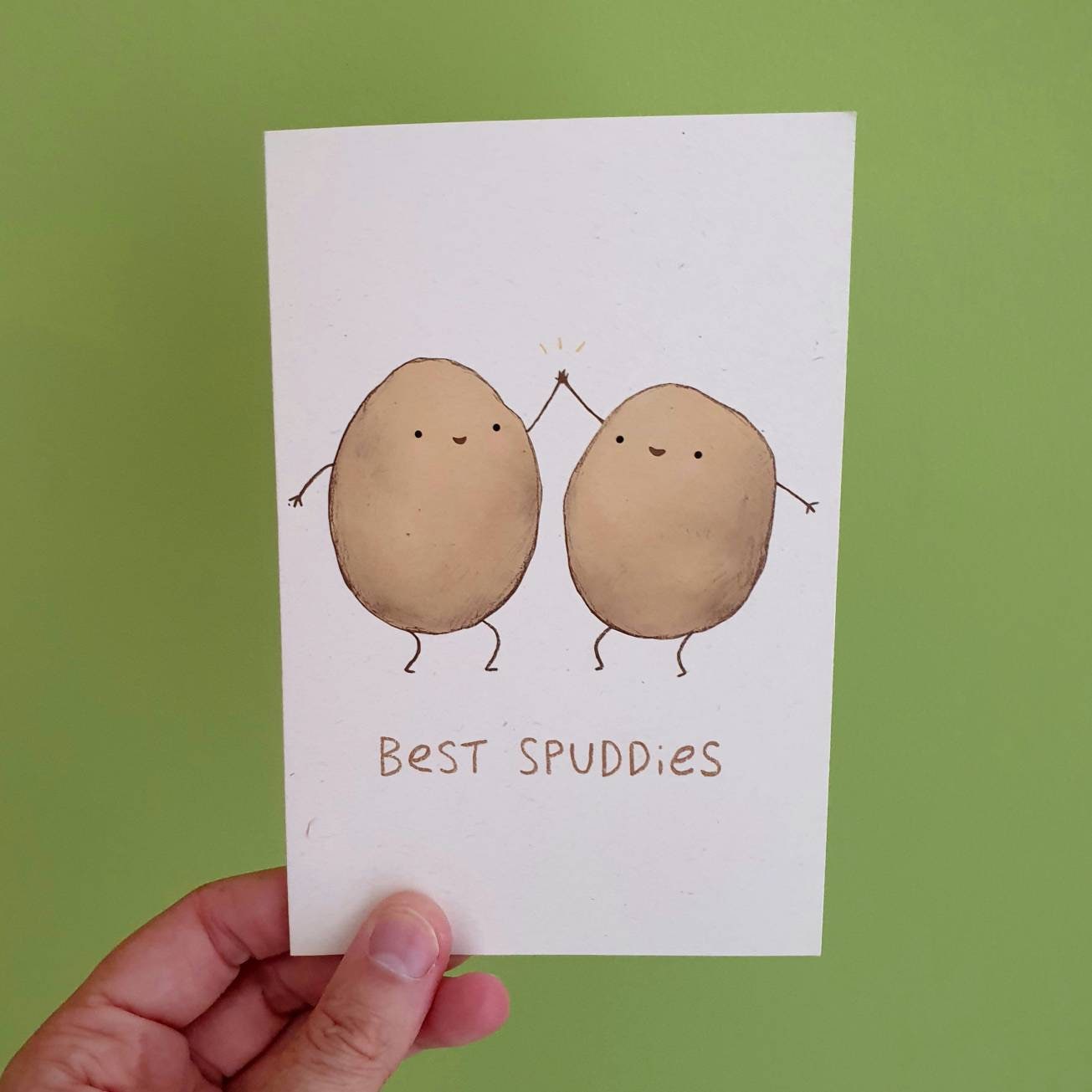 Best Spuddies Potato Friendship Card