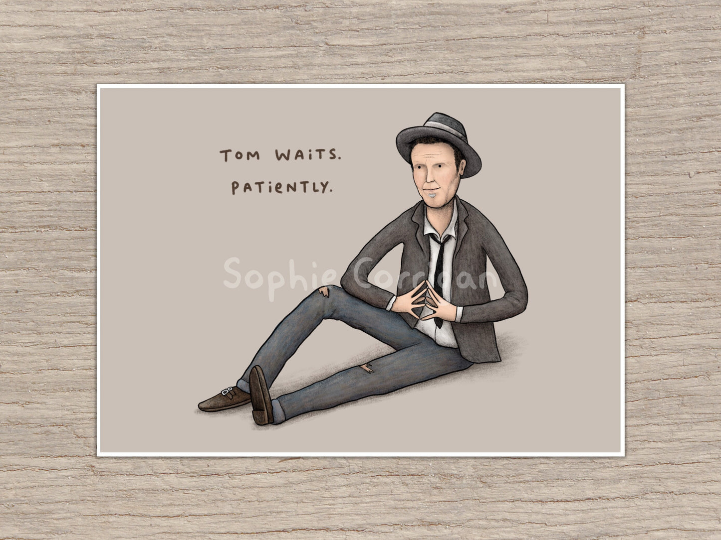 Tom Waits Patiently Signed Art Print