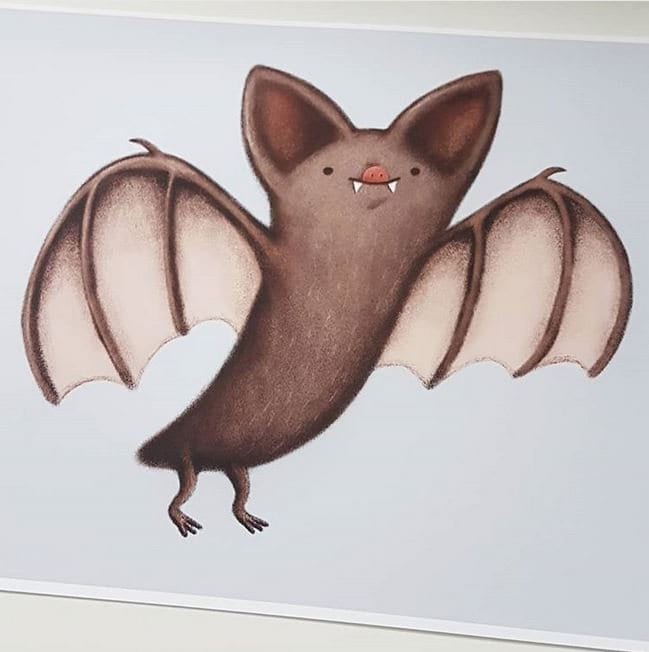 Little Bat Signed Art Print