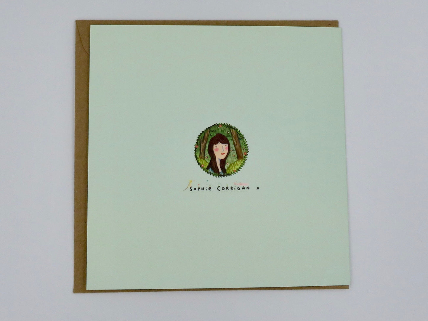 Bird-Day Card: Illustrated Birthday Card with Kraft Envelope
