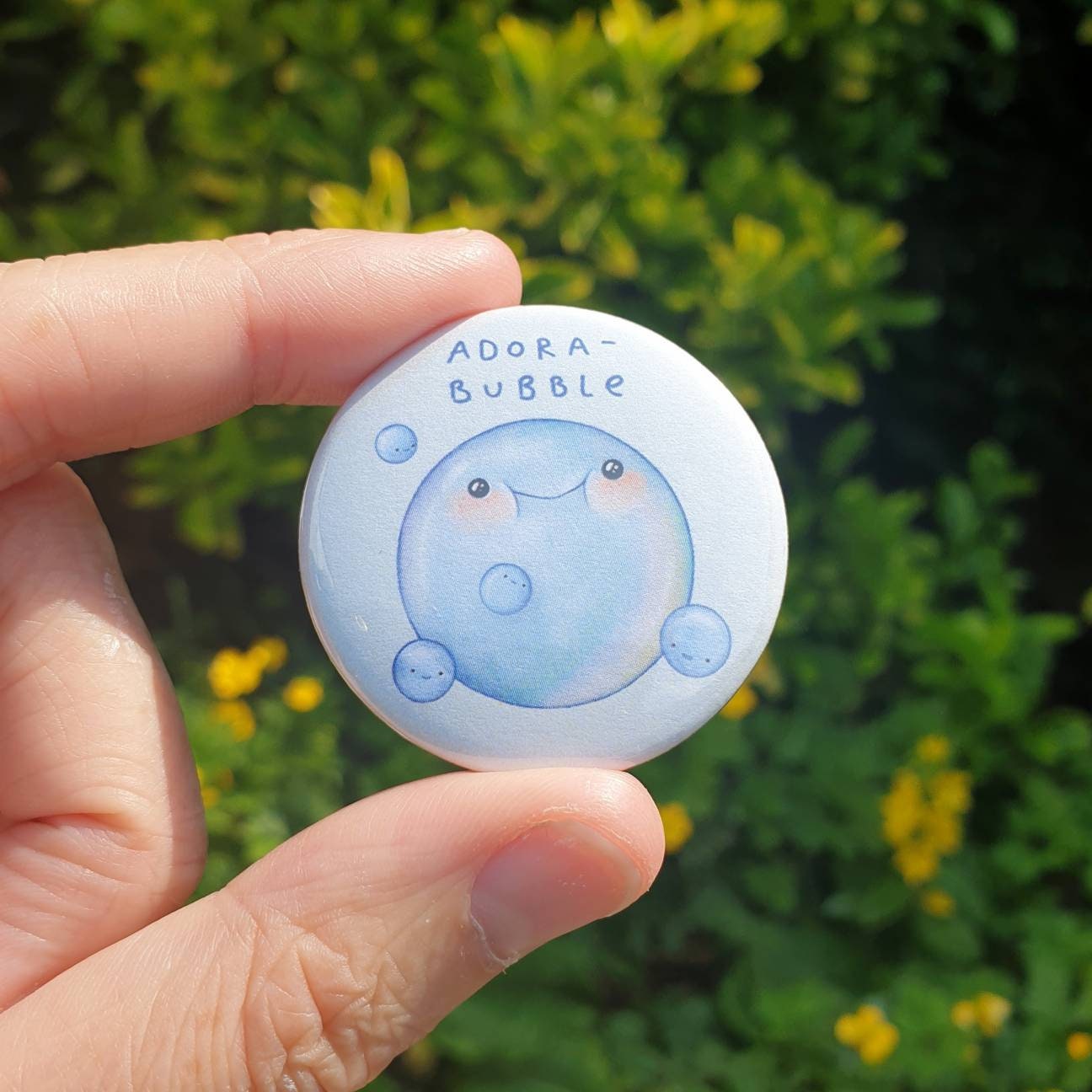 Adora-bubble Button Pin Badge
