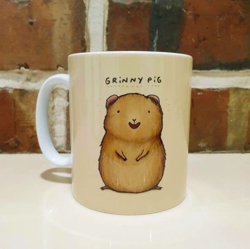 Grinny Pig Smiling Guinea Pig Mug