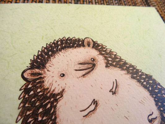Plump Hedgehog Card