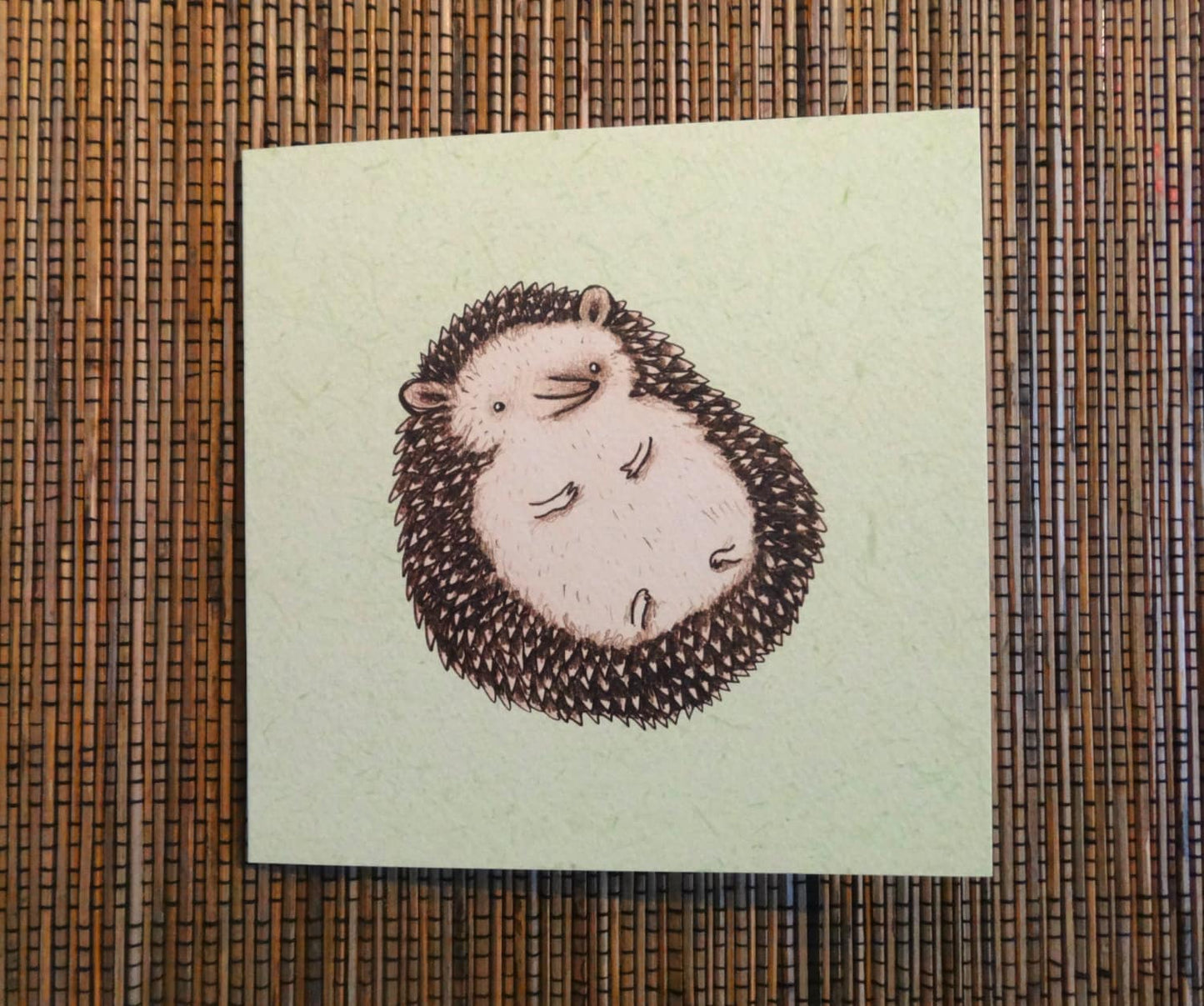 Plump Hedgehog Card