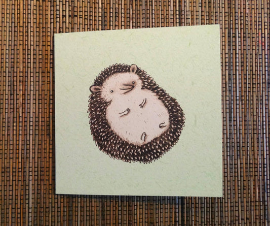 Plump Hedgehog Card