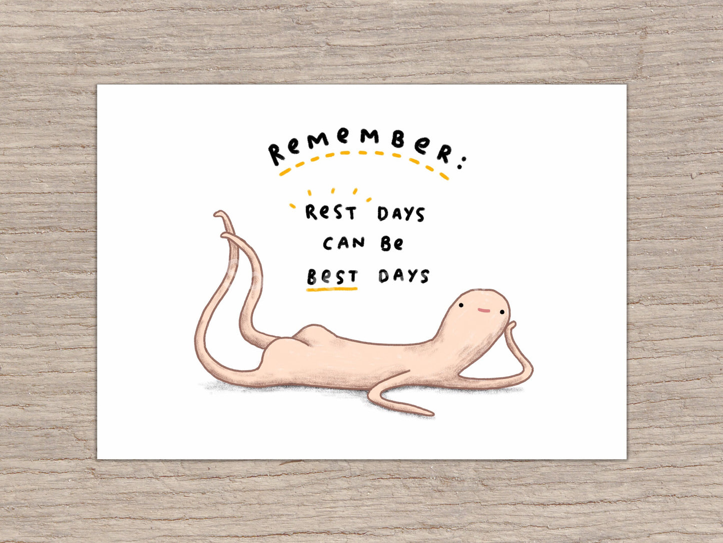 Honest Blob - Rest Days Signed Art Print
