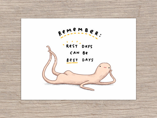 Honest Blob - Rest Days Signed Art Print