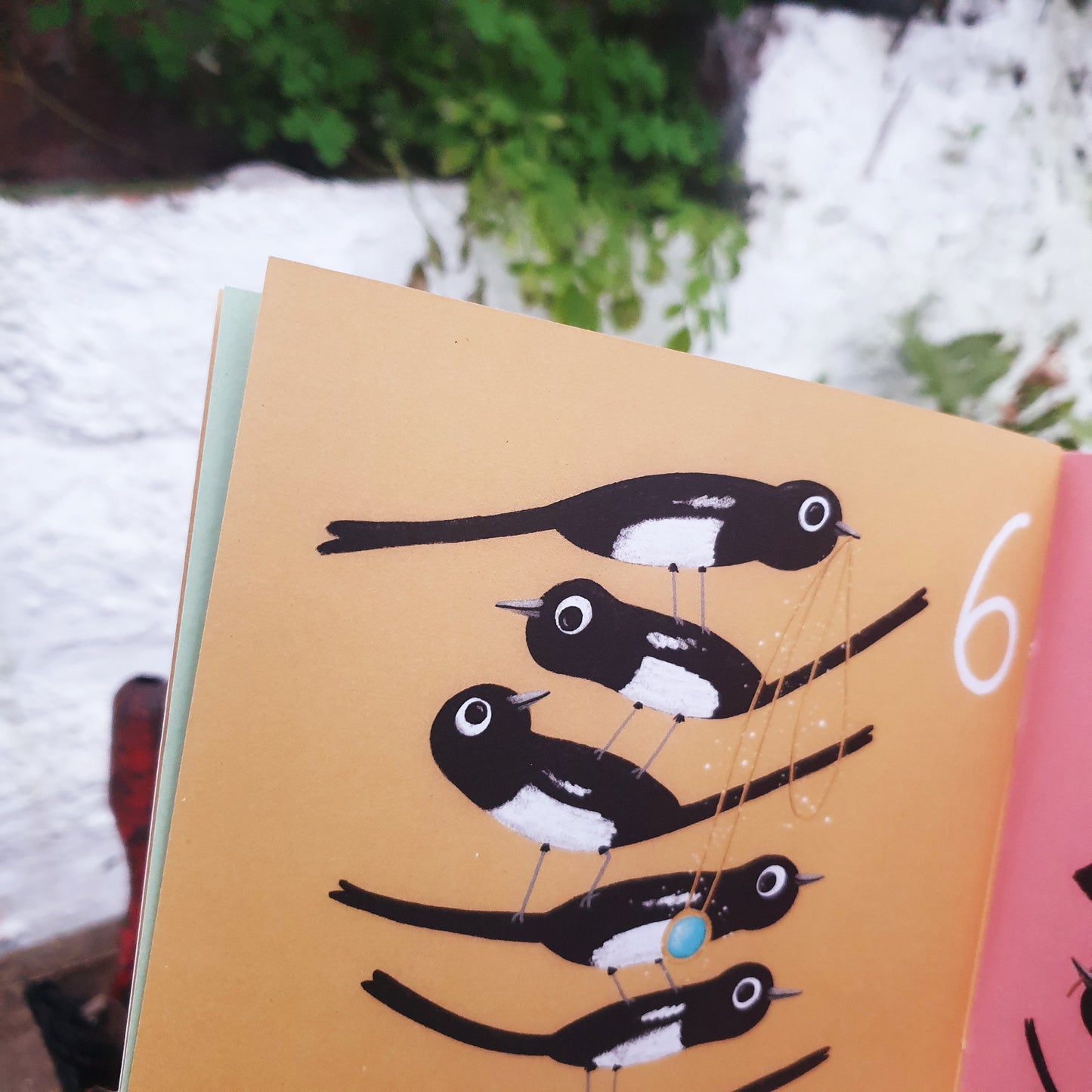 One For Sorrow Magpie Nursery Rhyme Mini Art Zine: Hand Signed Children's Picture Book