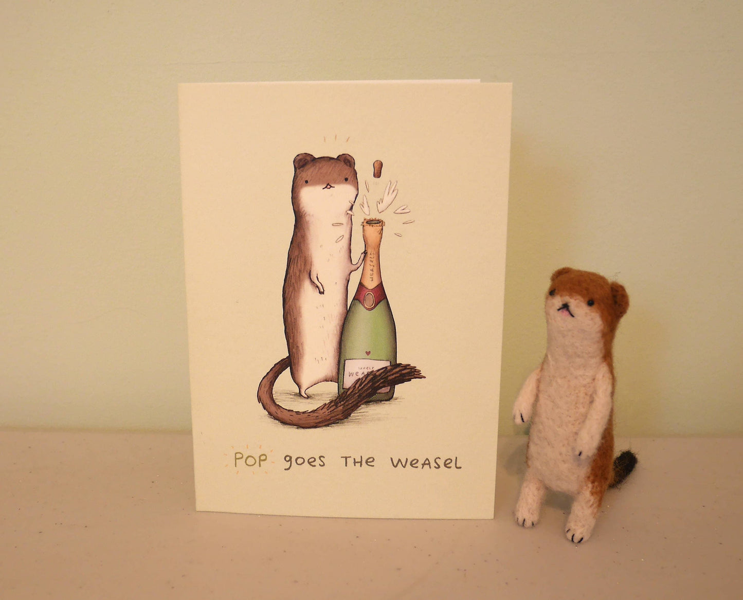 Pop Goes the Weasel Congratulations Card