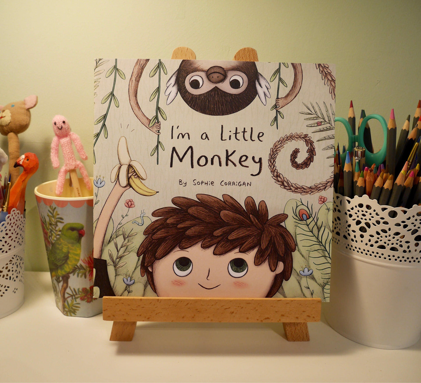 I'm a Little Monkey Signed Illustrated Children's Picture Book
