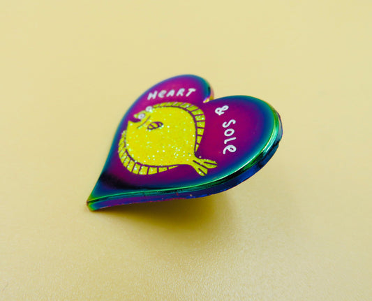 Heart and Sole Pin