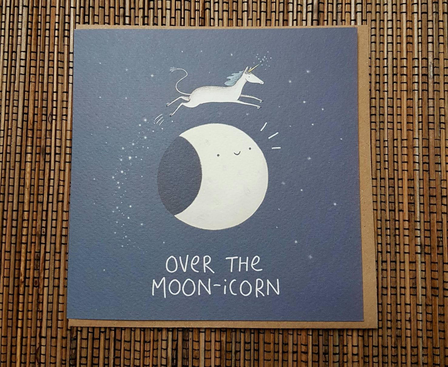 Over the Moon-icorn Card