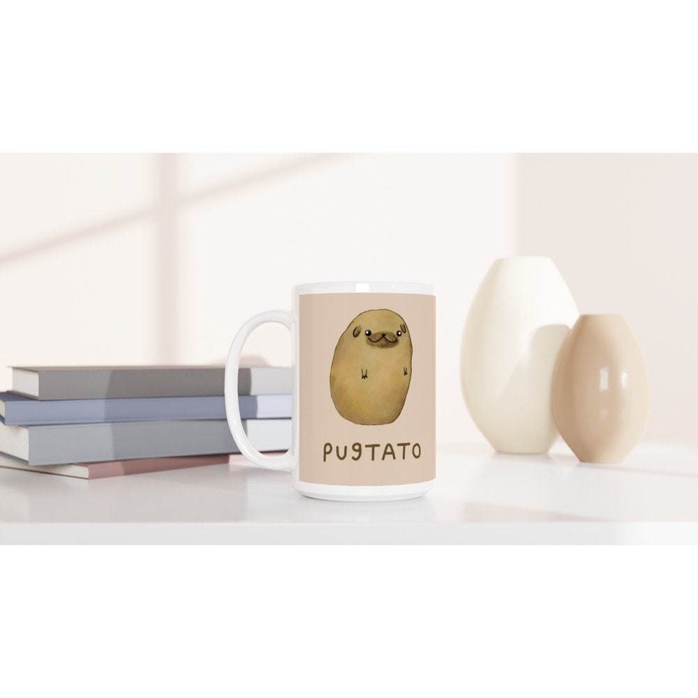 Pugtato Large 15oz 426ml Ceramic Mug
