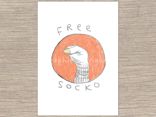Free Socko Bo Burnham Inspired Signed Fine Art Print