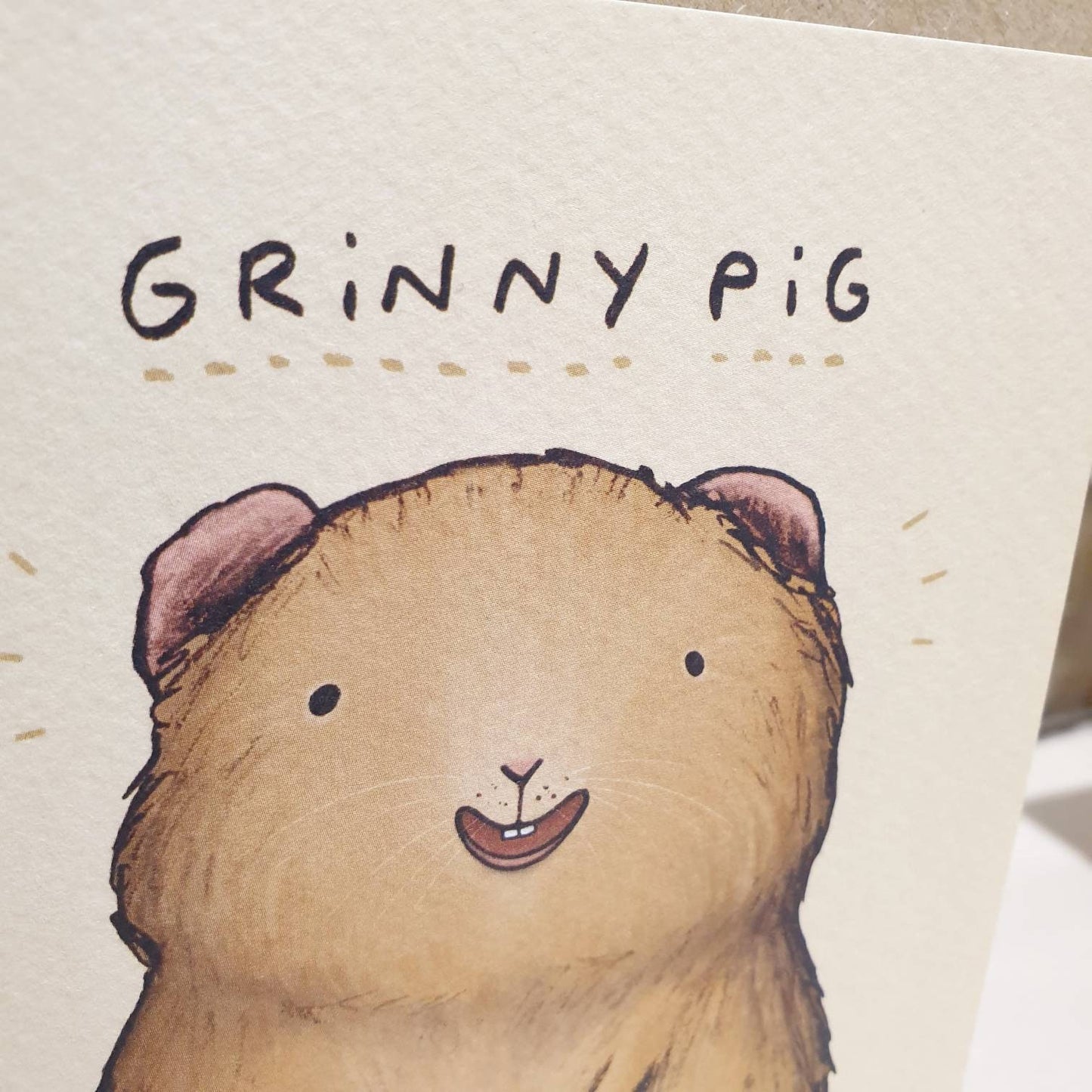 Grinny Pig Smiling Guinea Pig Card