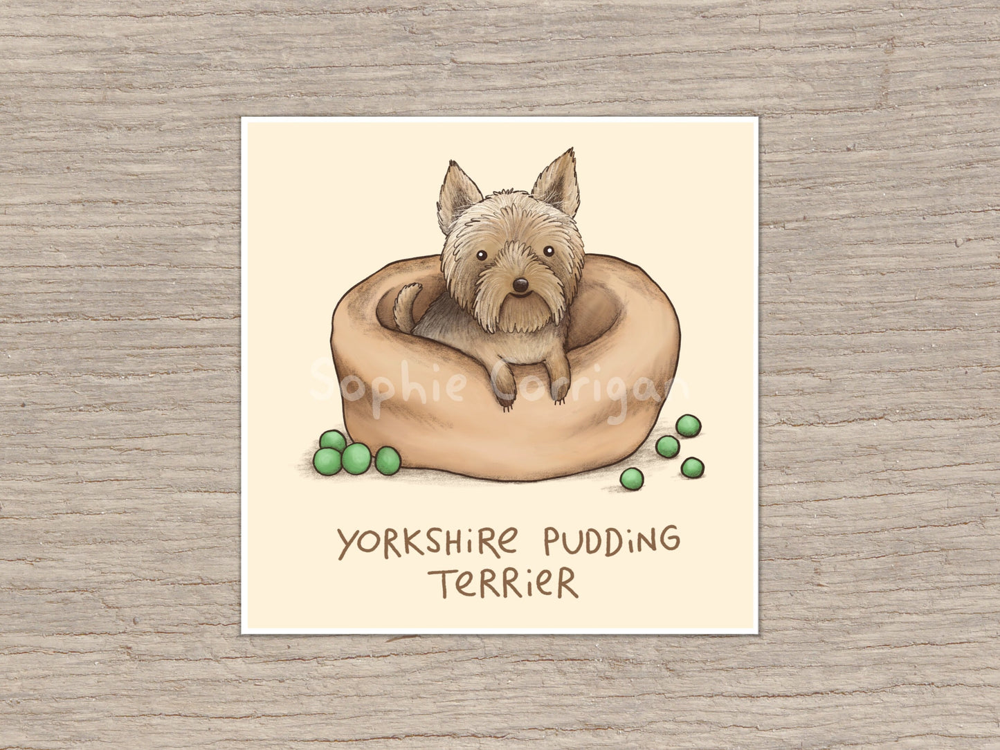 Yorkshire Pudding Terrier Signed Art Print