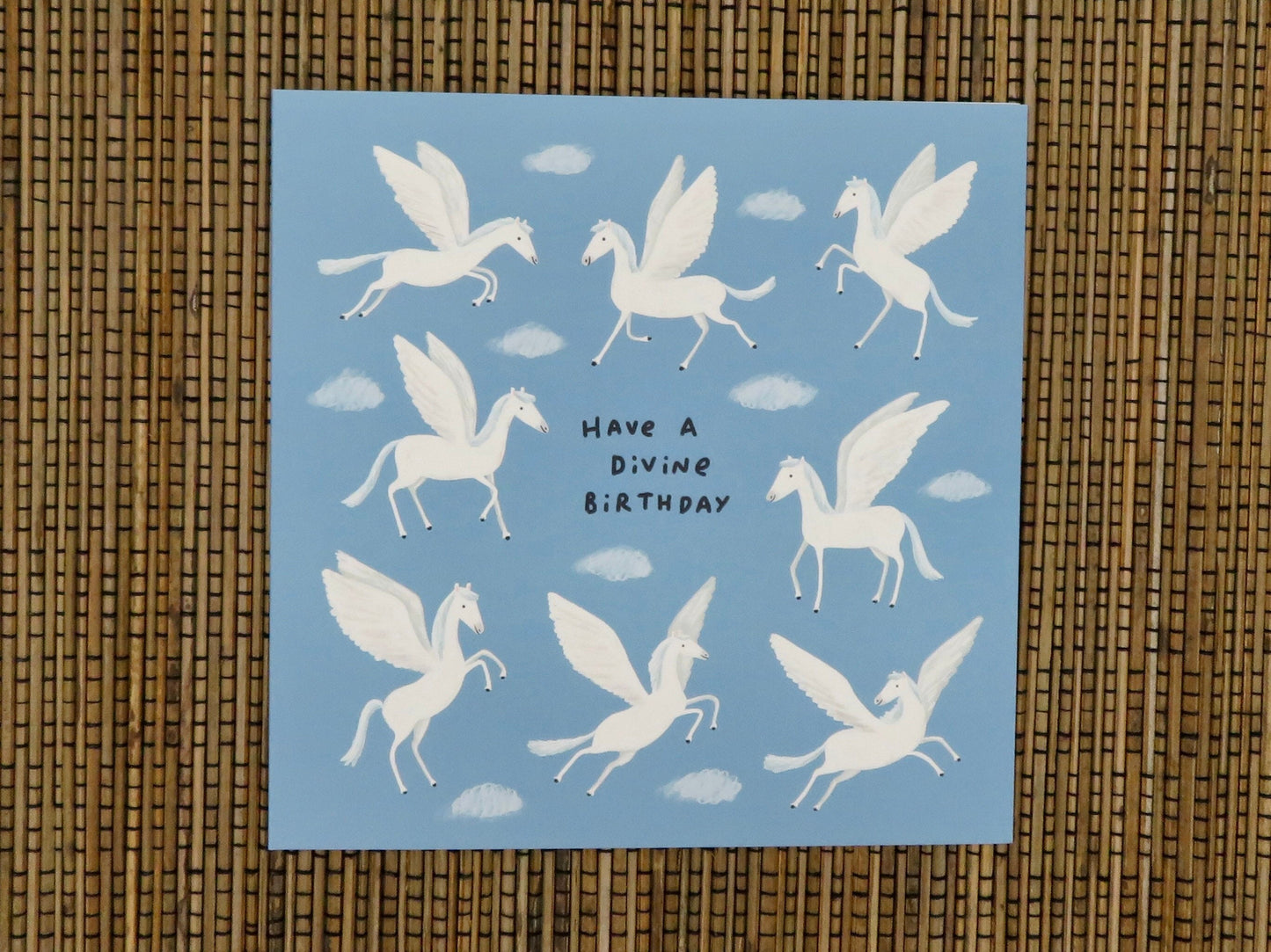 Pegasus Flying Horse Divine Birthday Card