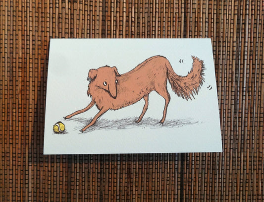 Playful Dog Card