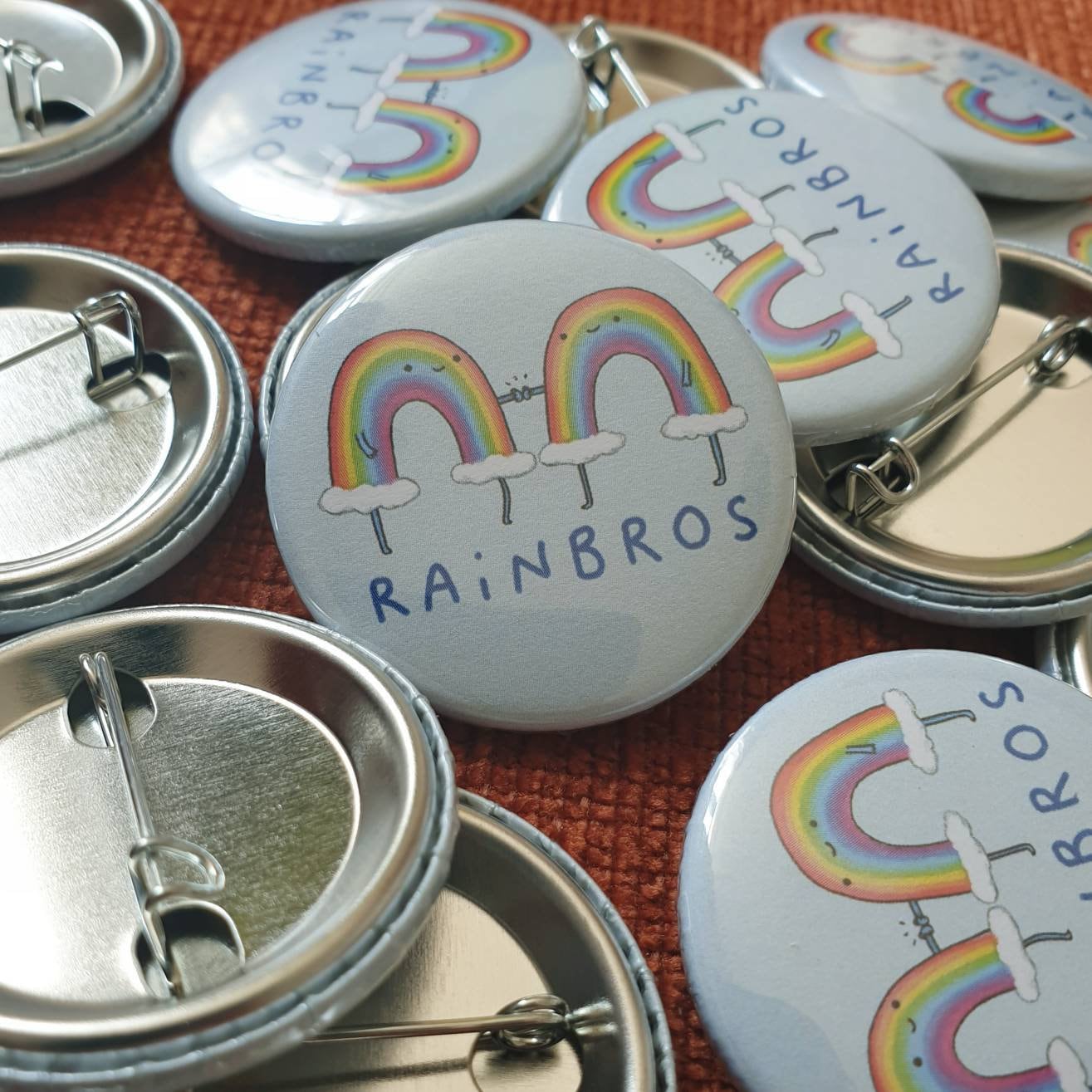 Rainbros Button Pin Badge