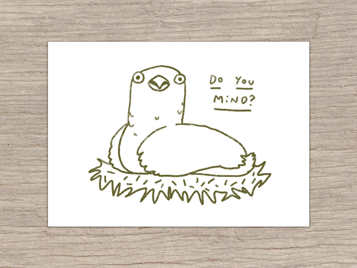 Outraged Bird Signed Art Print