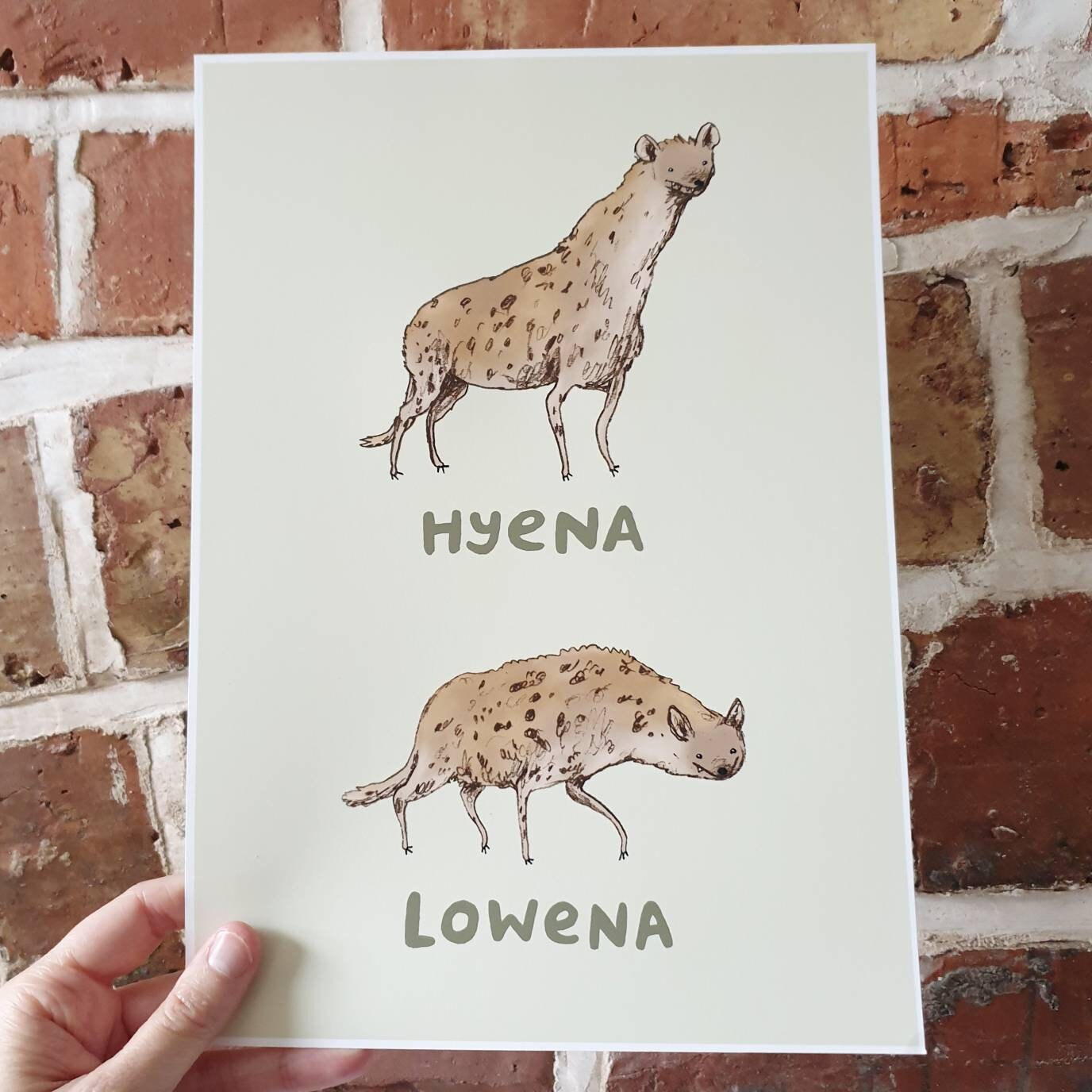 Hyena Lowena Signed Art Print