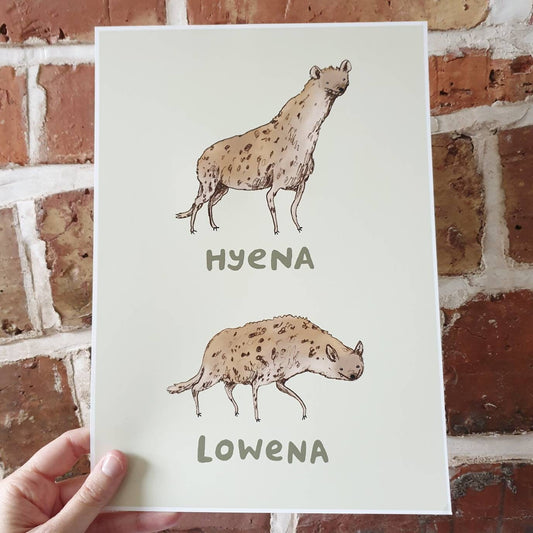 Hyena Lowena Signed Art Print